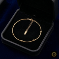Minimalist Gold Snake Anklet