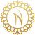 Decorative gold emblem with a leaf design on a white background. The NazJewels Official Logo